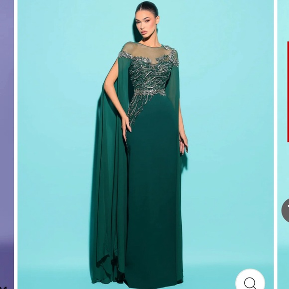 tarik ediz green dress Alma Midi Dress | Green Sapphire
